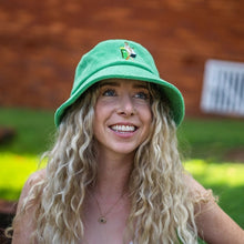 Load image into Gallery viewer, Backyard Cricket - Green Terry Bucket Hat - Dadi Cools