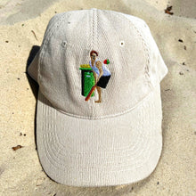 Load image into Gallery viewer, Backyard Cricket - White Corduroy Hat - Dadi Cools