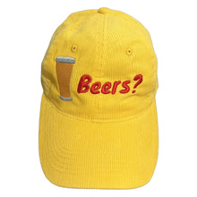 Load image into Gallery viewer, Beers? Yellow corduroy hat - Dadi Cools