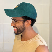 Load image into Gallery viewer, Coffee - Dark Green Corduroy Hat - Dadi Cools