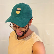 Load image into Gallery viewer, Coffee - Dark Green Corduroy Hat - Dadi Cools