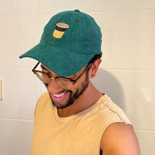 Load image into Gallery viewer, Coffee - Dark Green Corduroy Hat - Dadi Cools