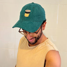 Load image into Gallery viewer, Coffee - Dark Green Corduroy Hat - Dadi Cools