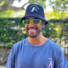 Load image into Gallery viewer, Cooped A Good One - Cricket Blue Bucket Hat - Dadi Cools