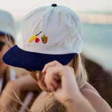 Load image into Gallery viewer, Cricket Nut - White & Blue Two Tone Corduroy Hat - Dadi Cools