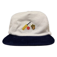 Load image into Gallery viewer, Cricket Nut - White & Blue Two Tone Corduroy Hat - Dadi Cools