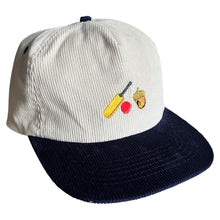 Load image into Gallery viewer, Cricket Nut - White & Blue Two Tone Corduroy Hat - Dadi Cools