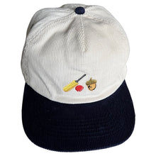 Load image into Gallery viewer, Cricket Nut - White & Blue Two Tone Corduroy Hat - Dadi Cools