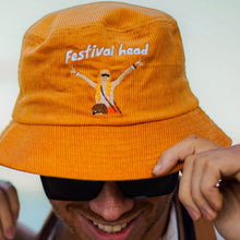 Load image into Gallery viewer, Festival Head - Brown Corduroy Bucket Hat - Dadi Cools