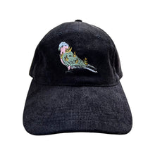 Load image into Gallery viewer, Flaming Galah - Black Corduroy Hat - Dadi Cools