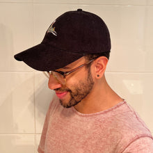 Load image into Gallery viewer, Flaming Galah - Black Corduroy Hat - Dadi Cools