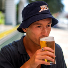 Load image into Gallery viewer, Get On The Beers - Dark Blue Corduroy Bucket Hat - Dadi Cools