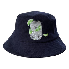 Load image into Gallery viewer, Gin & Tonic - Dark Blue Corduroy Bucket Hat - Dadi Cools