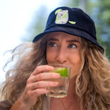 Load image into Gallery viewer, Gin & Tonic - Dark Blue Corduroy Bucket Hat - Dadi Cools