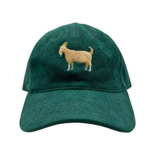 Load image into Gallery viewer, GOAT - Greatest of All Time - Green Corduroy Hat - Dadi Cools
