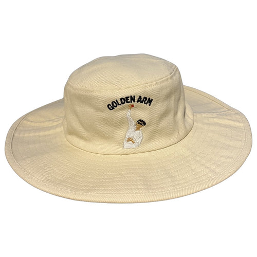 Golden Arm - Cream Floppy Cricket Hat - Dadi Cools