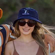 Load image into Gallery viewer, Head Down Nothing Silly - Blue Corduroy Bucket Hat - Dadi Cools