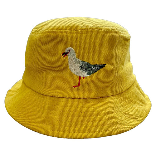 Hot Gul Summer - Yellow Cord Bucket Hat - Dadi Cools