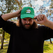 Load image into Gallery viewer, Knocking the bat in - green corduroy hat - Dadi Cools