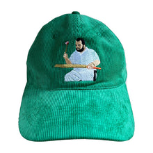 Load image into Gallery viewer, Knocking the bat in - green corduroy hat - Dadi Cools