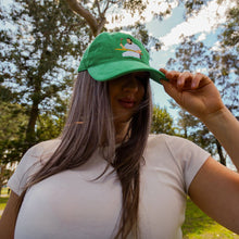 Load image into Gallery viewer, Knocking the bat in - green corduroy hat - Dadi Cools