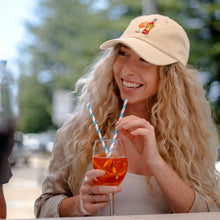 Load image into Gallery viewer, Let The Good Times Aperol - Cream Dad Hat - Dadi Cools