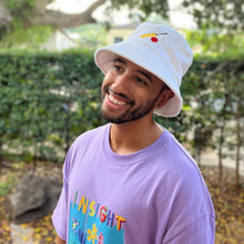 Load image into Gallery viewer, Let's Play Cricket - White Terry Bucket Hat - Dadi Cools