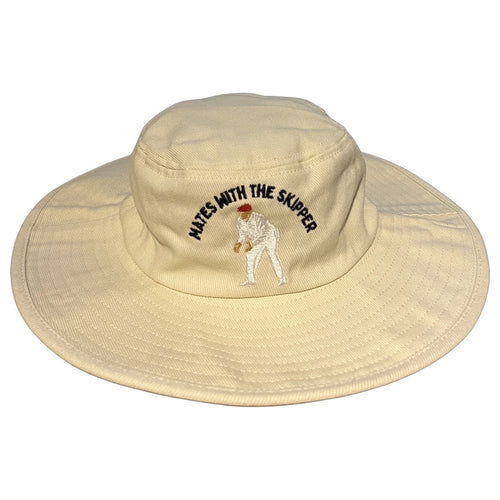 Mates With The Skipper - Cream Floppy Cricket Hat - Dadi Cools
