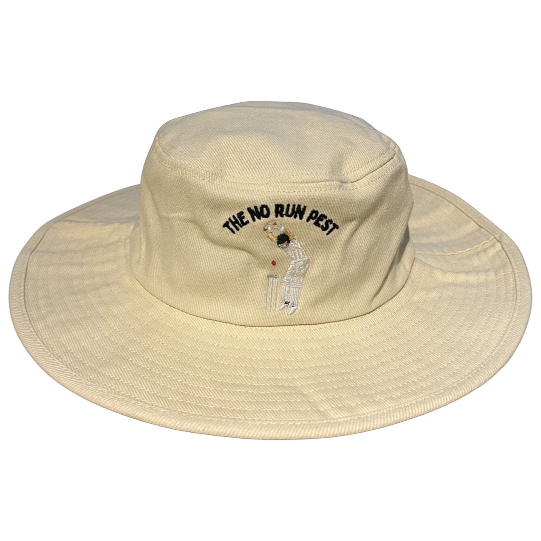 No Run Pest - Cream Floppy Cricket Hat