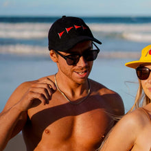 Load image into Gallery viewer, Red Flag - Black Corduroy Hat - Dadi Cools