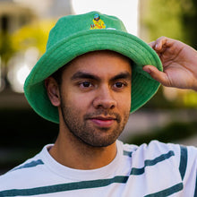 Load image into Gallery viewer, Reverse sweep - Green Terry Bucket Hat - Dadi Cools