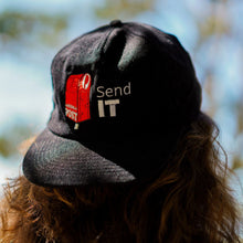 Load image into Gallery viewer, Send it - Black corduroy hat - Dadi Cools