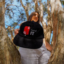 Load image into Gallery viewer, Send it - Black corduroy hat - Dadi Cools