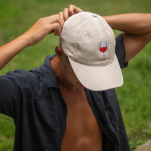 Load image into Gallery viewer, Vino O'clock - Wine White Corduroy Hat - Dadi Cools