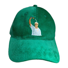 Load image into Gallery viewer, Warnie champagne celebrations - green corduroy hat - Dadi Cools