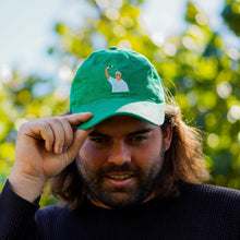 Load image into Gallery viewer, Warnie champagne celebrations - green corduroy hat - Dadi Cools