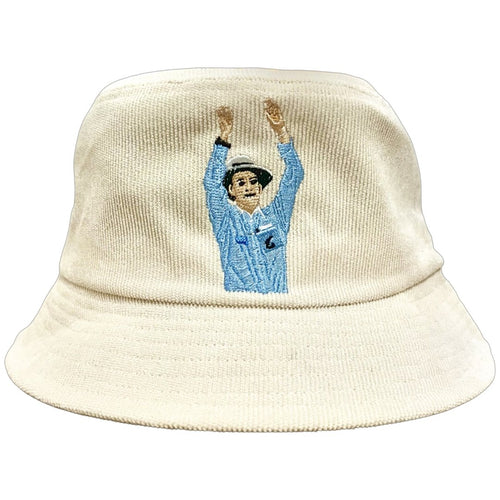 Billy Bowden 6 Runs - Cream Cord Bucket Hat - Dadi Cools