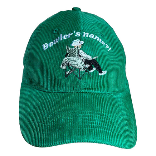 Bowlers name - Green corduroy hat - Dadi Cools