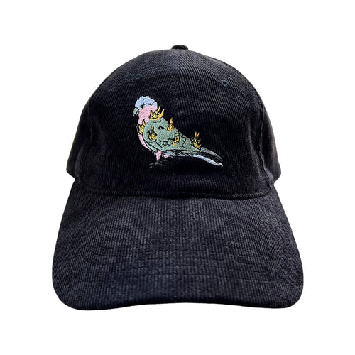 Flaming Galah - Black Corduroy Hat - Dadi Cools