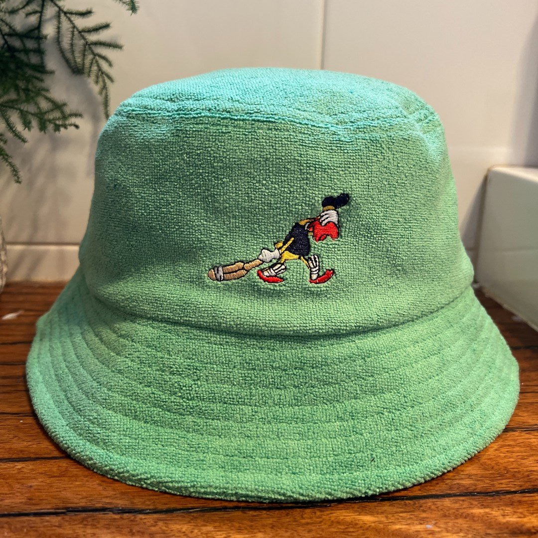 Baseball Cap Green Terry Bucket Hat Golden Duck Green Terry Bucket Hat
