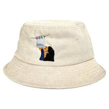 Load image into Gallery viewer, Goon Sack - White Corduroy Bucket Hat - Dadi Cools
