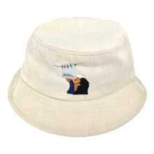 Load image into Gallery viewer, Goon Sack - White Corduroy Bucket Hat - Dadi Cools
