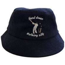 Load image into Gallery viewer, Head Down Nothing Silly - Blue Corduroy Bucket Hat - Dadi Cools
