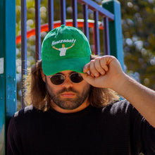 Load image into Gallery viewer, Howzat - Green corduroy hat - Dadi Cools

