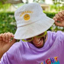 Load image into Gallery viewer, I Burn Easily - White Terry Bucket Hat - Dadi Cools

