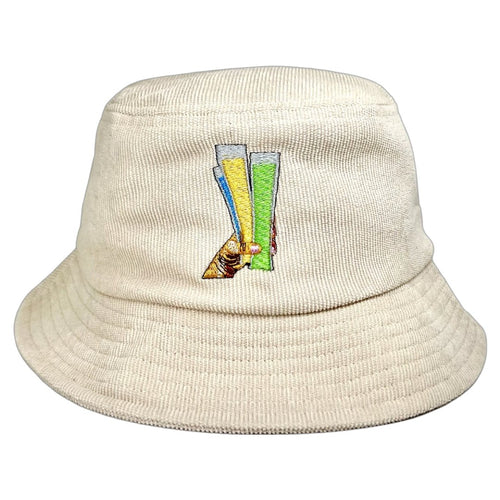 Icy Pole - Cream Corduroy Bucket Hat - Dadi Cools