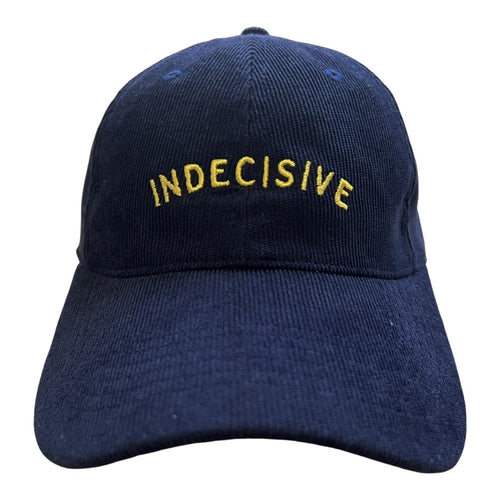 Indecisive - Dark Blue Corduroy Hat - Dadi Cools