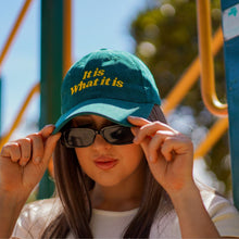 Load image into Gallery viewer, It is what it is - Green corduroy hat - Dadi Cools
