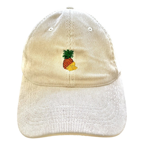 Pineapple Cream Corduroy Hat - Dadi Cools