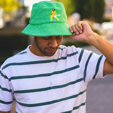 Load image into Gallery viewer, Reverse sweep - Green Terry Bucket Hat - Dadi Cools

